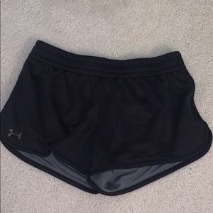 Under Armour black athletic shorts